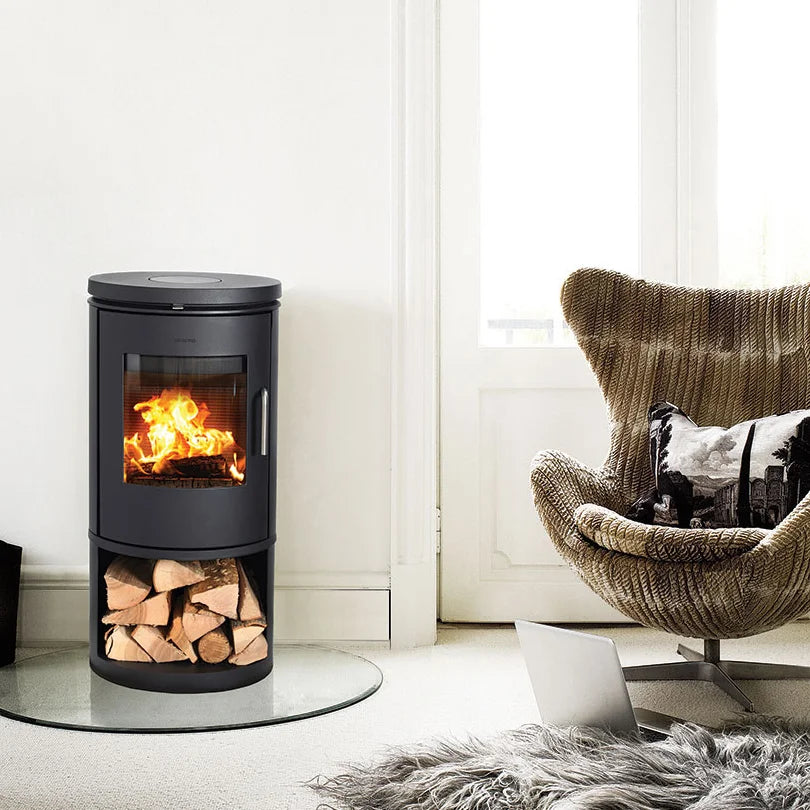 Morsø 6143 B Wood Stove with Log Storage