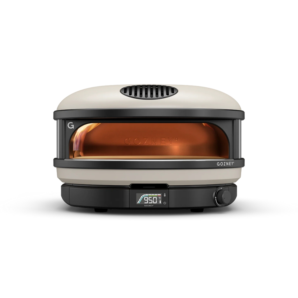 Gozney Arc XL pizza oven in cream with 950°F digital display