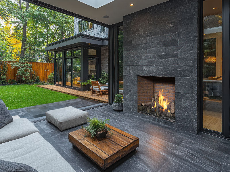 Fire Garden 4035 Traditional Outdoor Gas Fireplace – Single Sided