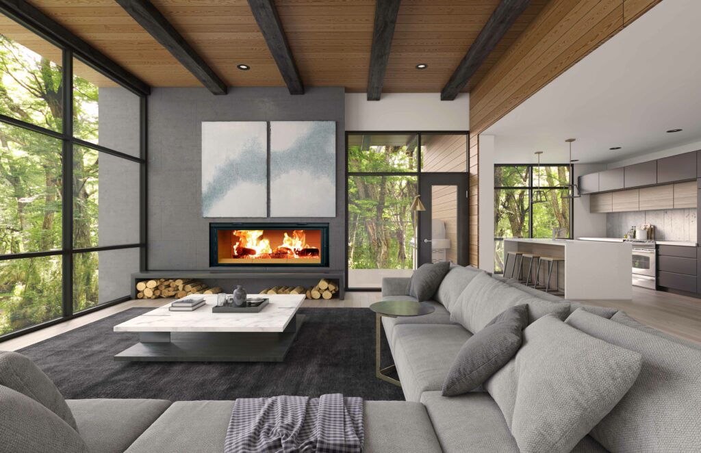 Renaissance Linear 50 Wood Fireplace