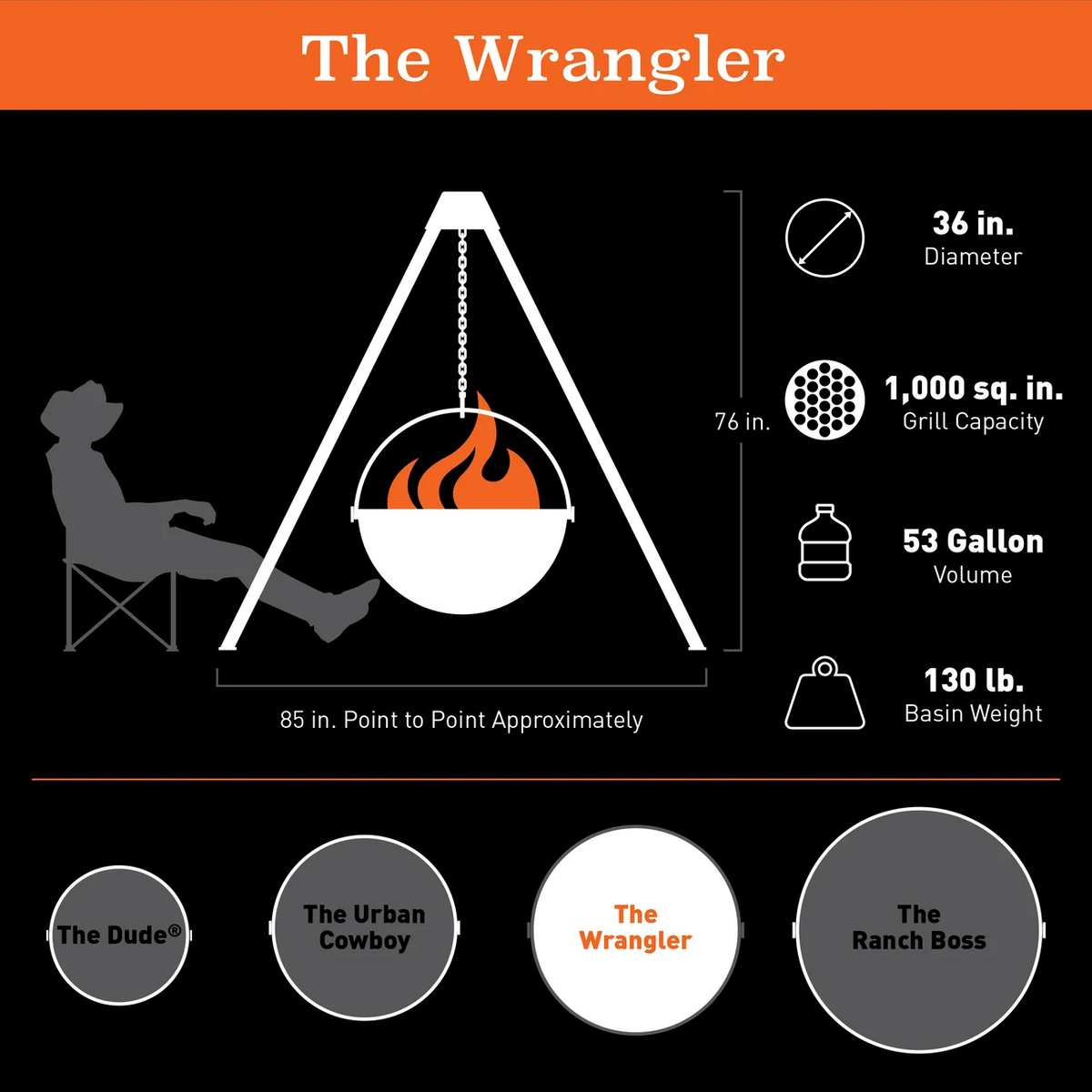 Kelray The Wrangler® Fire Pit
