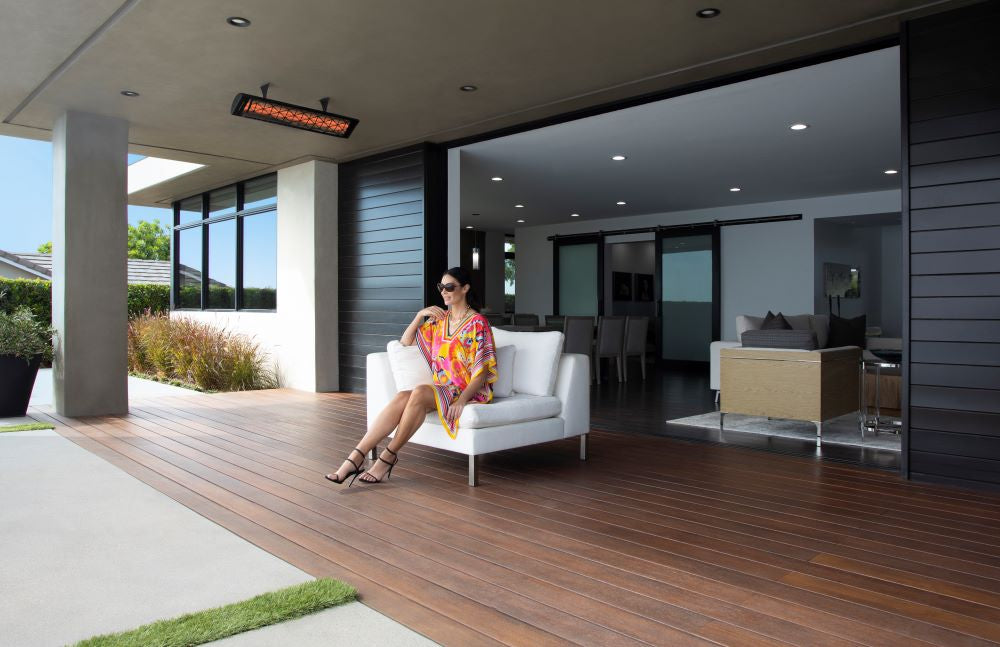 Infratech C Series Motif 4000W Electric Patio Heater, 39-Inch, Stainless Steel